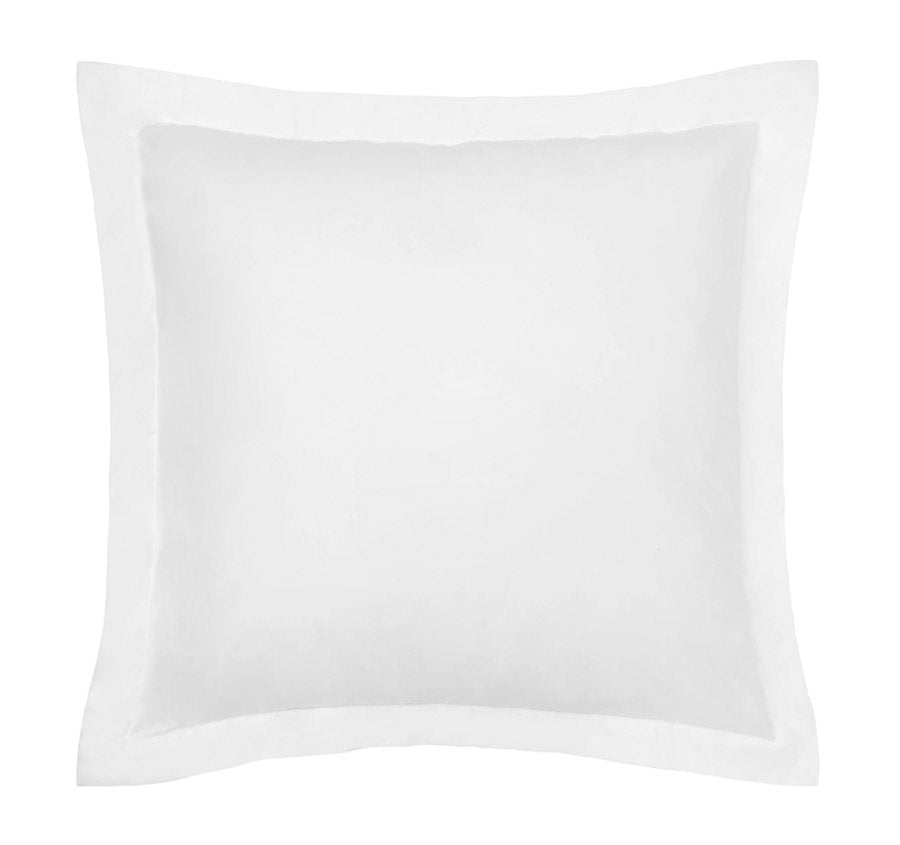 Hotel Deluxe European Tailored Pillowcase Pair White