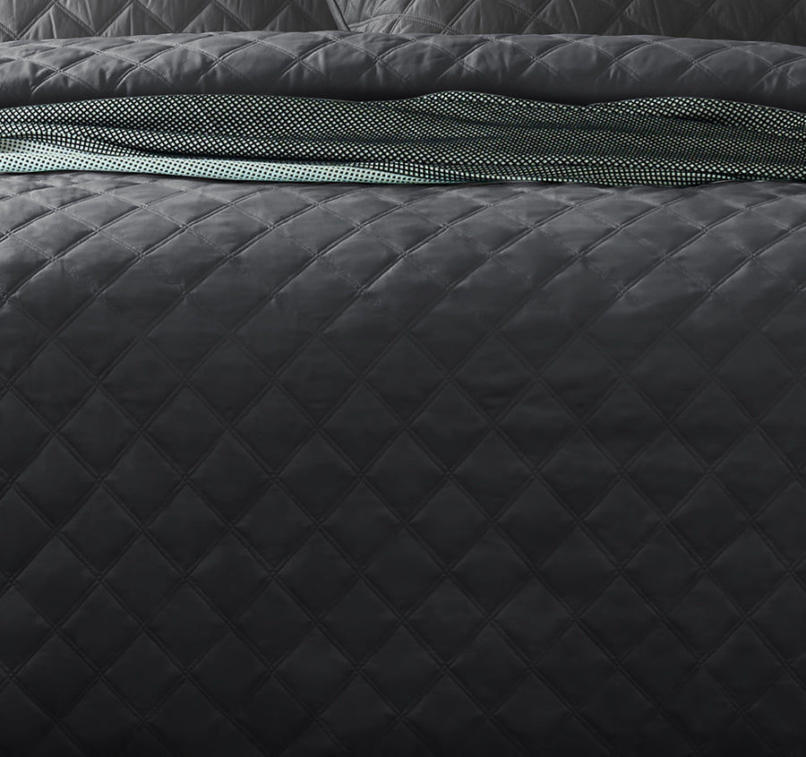 Madison Quilt Cover Set Range Charcoal