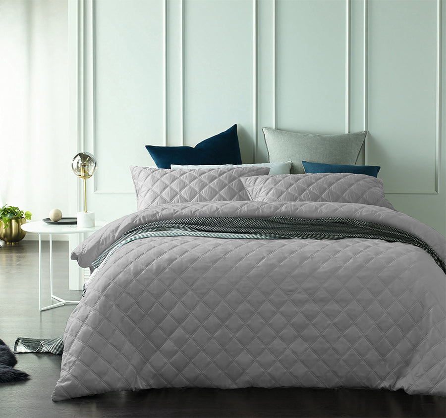 Madison Quilt Cover Set Range Grey