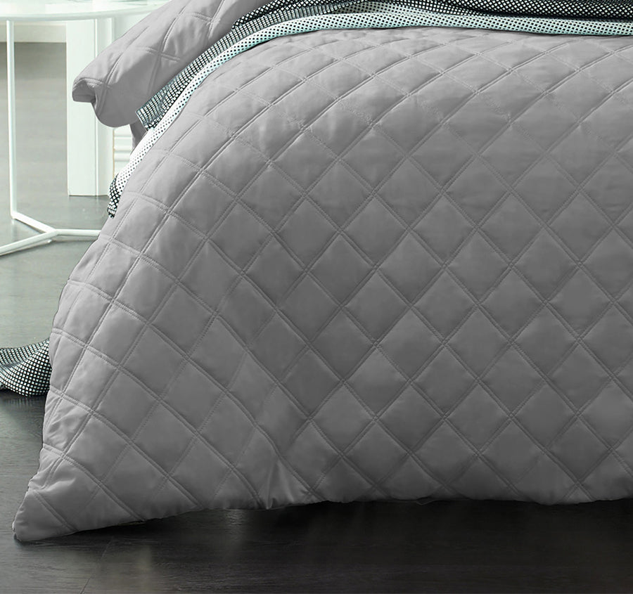 Madison Quilt Cover Set Range Grey