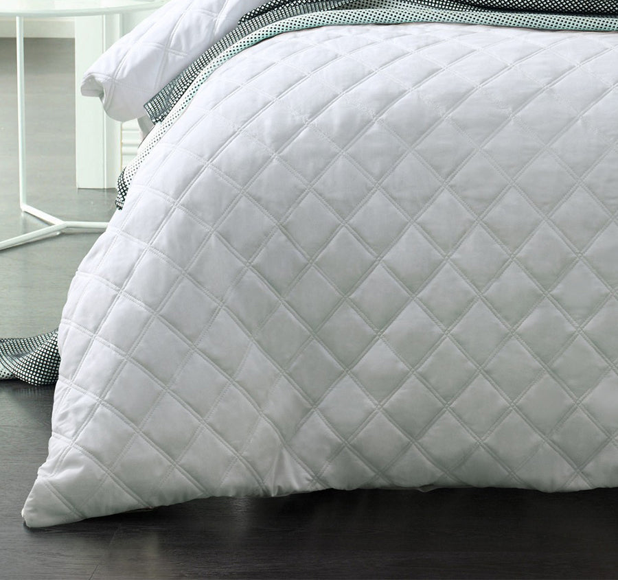 Madison Quilt Cover Set Range White