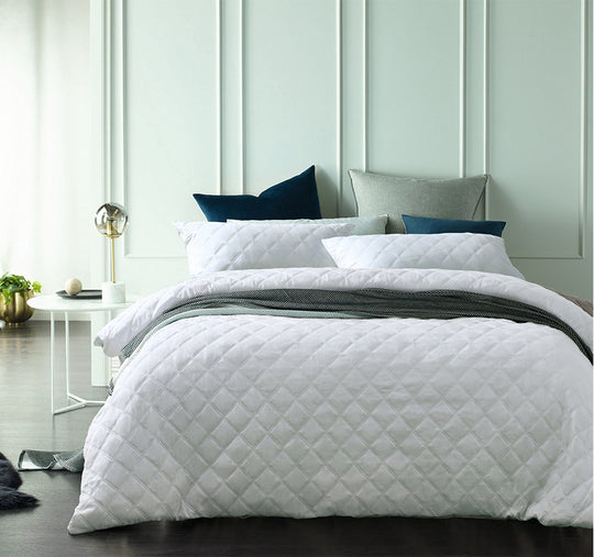 Madison 400TC Bamboo Cotton Quilt Cover Set Range White