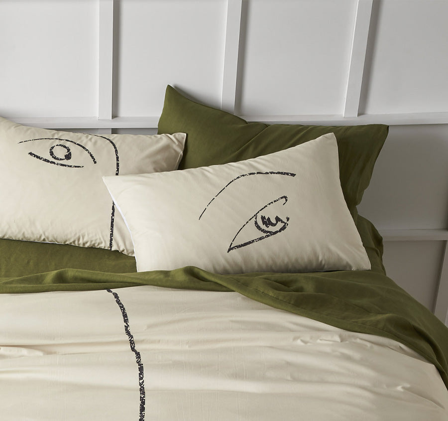 Matisse Quilt Cover Set Range Natural