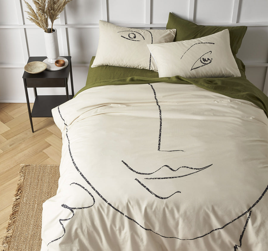 Matisse Quilt Cover Set Range Natural