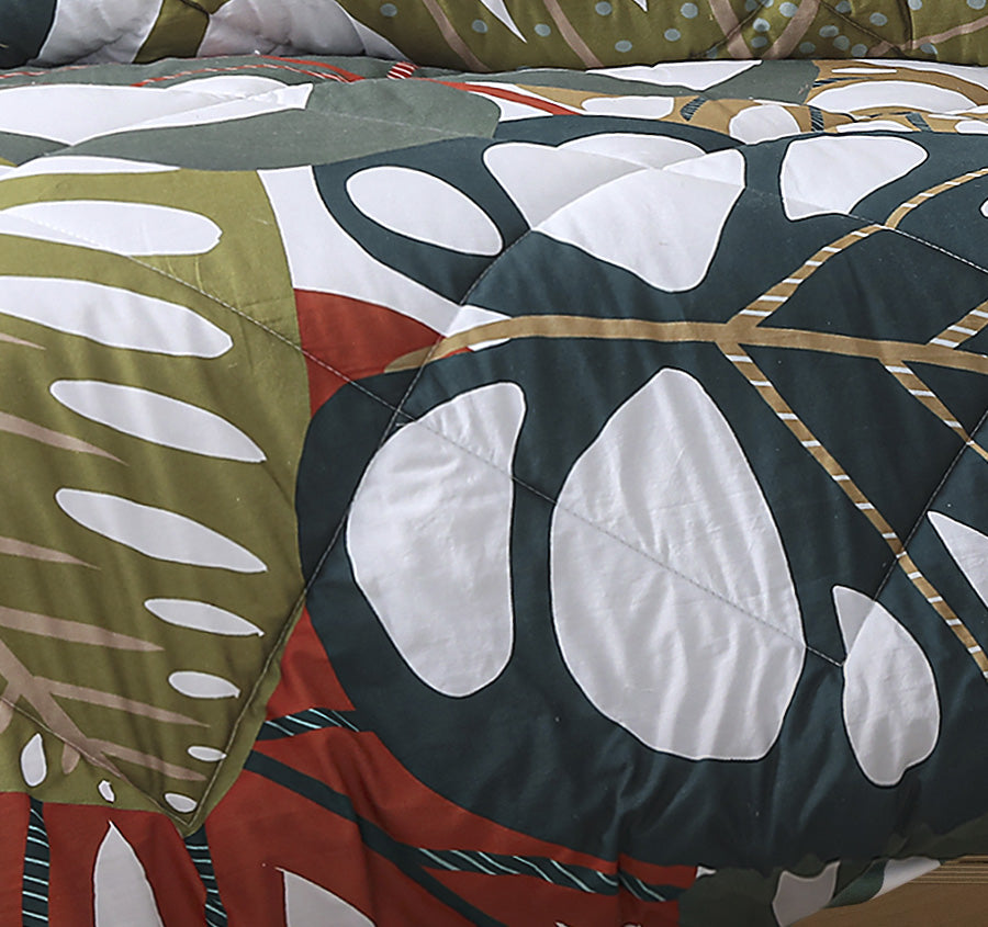 Monstera Comforter Set Range Multi