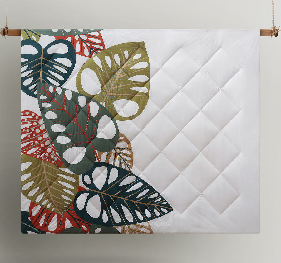 Monstera Comforter Set Range Multi