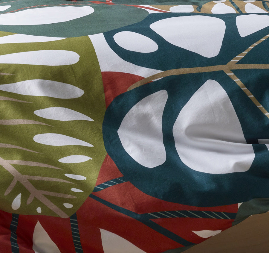 Monstera Quilt Cover Set Range Multi
