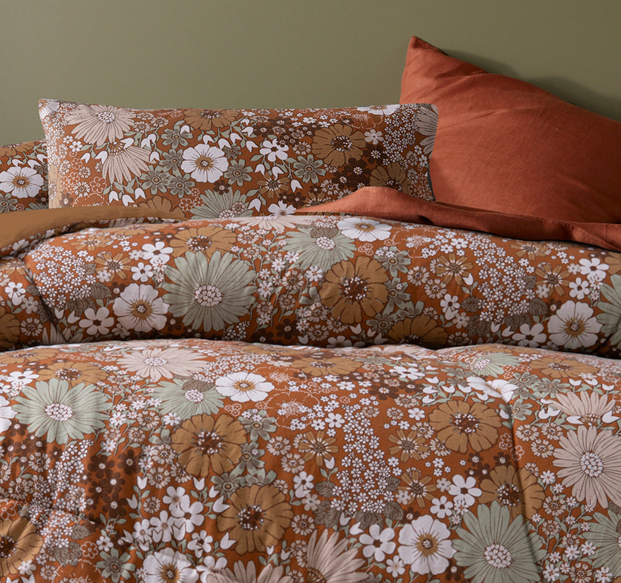 Rainbow Garden Comforter Set Range Autumn