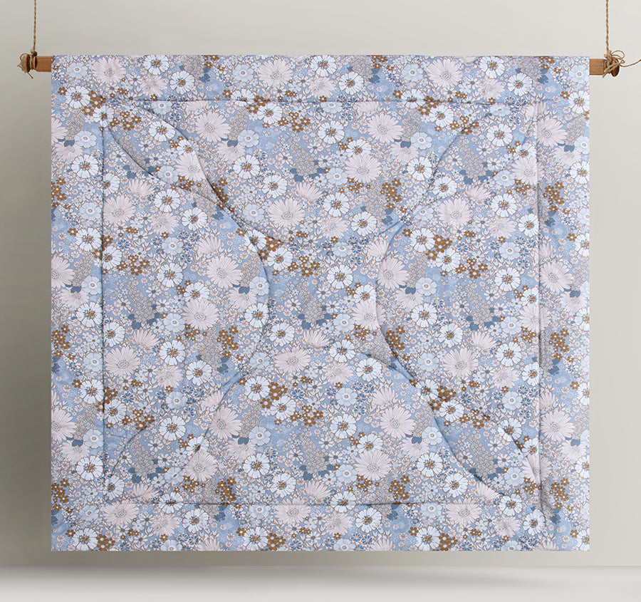 Rainbow Garden Comforter Set Range Blue