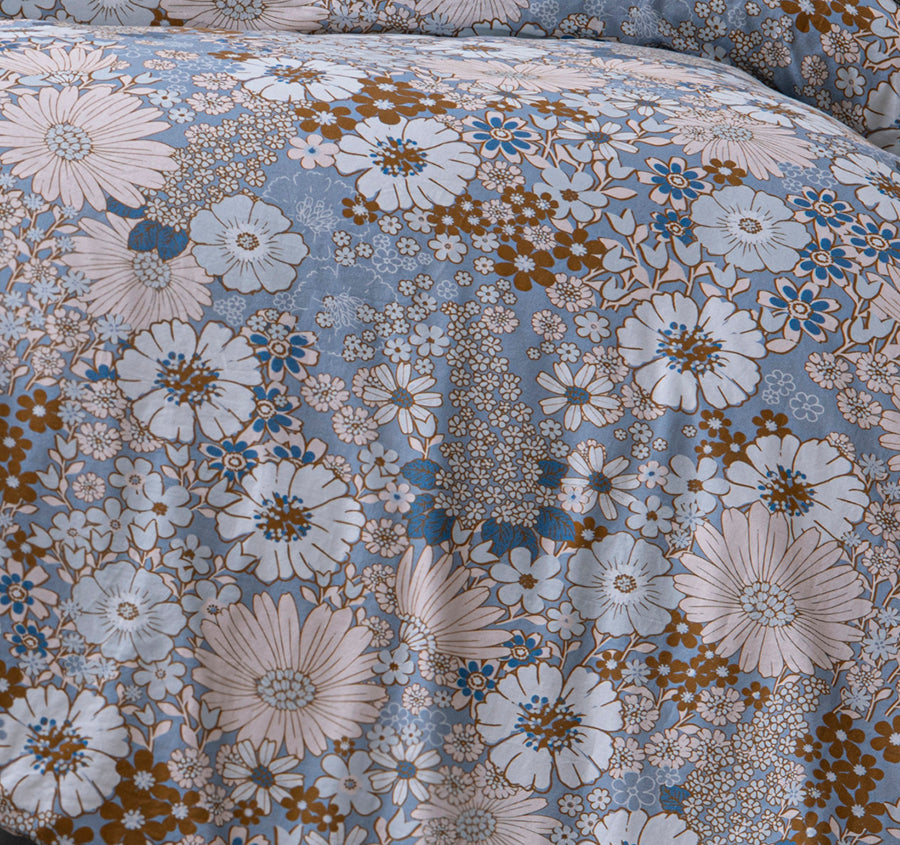 Rainbow Garden Quilt Cover Set Range Blue