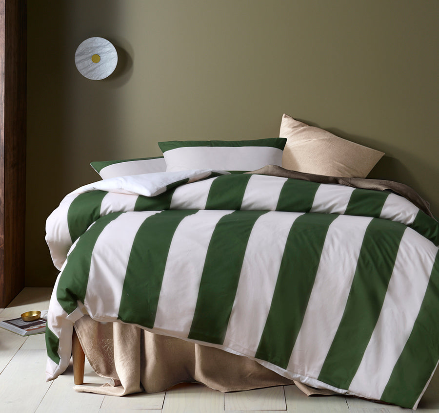 Regency Quilt Cover Set Range Green
