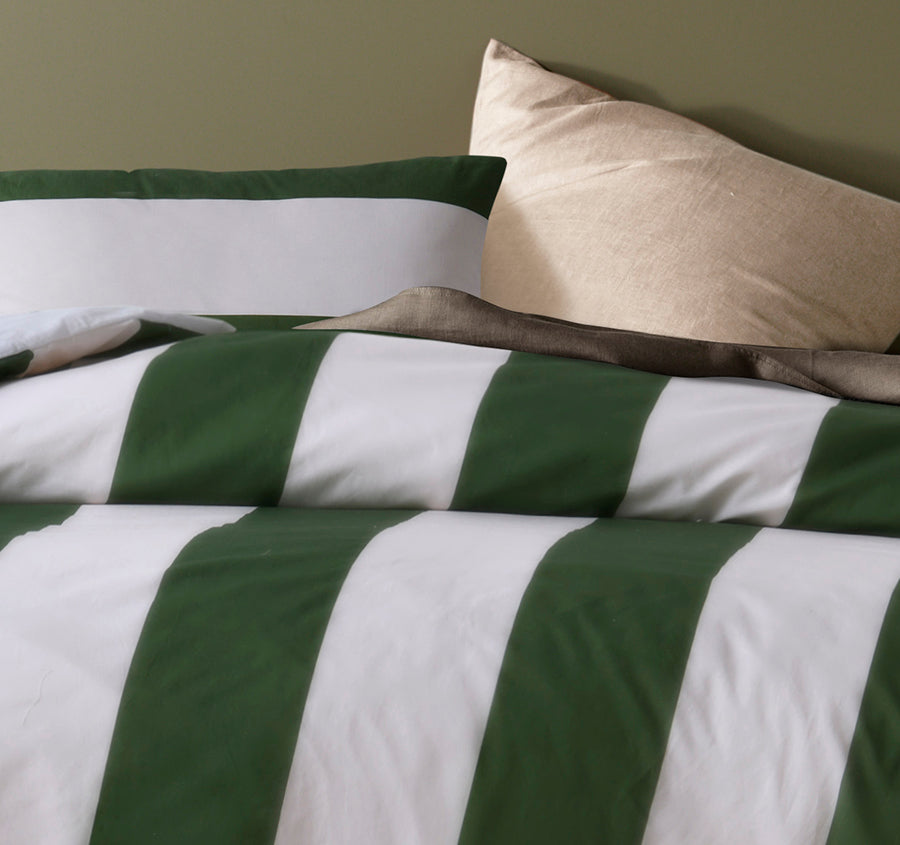 Regency Quilt Cover Set Range Green