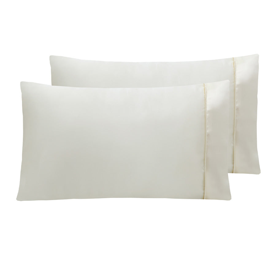 Satin Standard Pillowcase Pair Stone