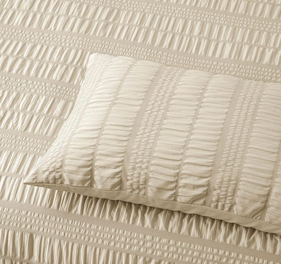 Seersucker Comforter Set Range Natural