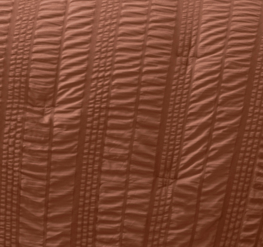 Seersucker Comforter Set Range Tobacco