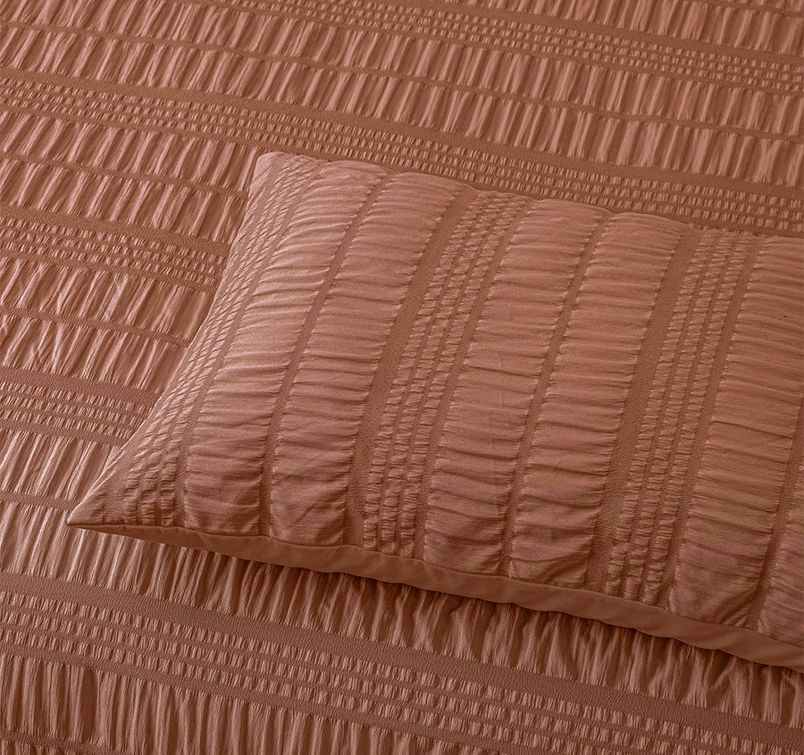 Seersucker Comforter Set Range Tobacco – Manchester Warehouse