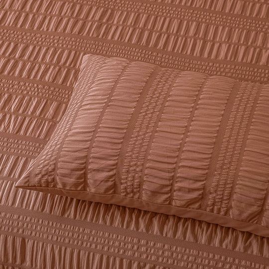 Seersucker Comforter Set Range Tobacco – Manchester Warehouse