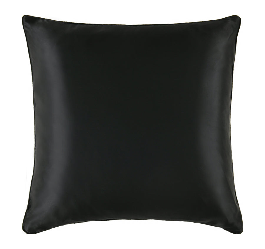 Silk European Pillowcase Black