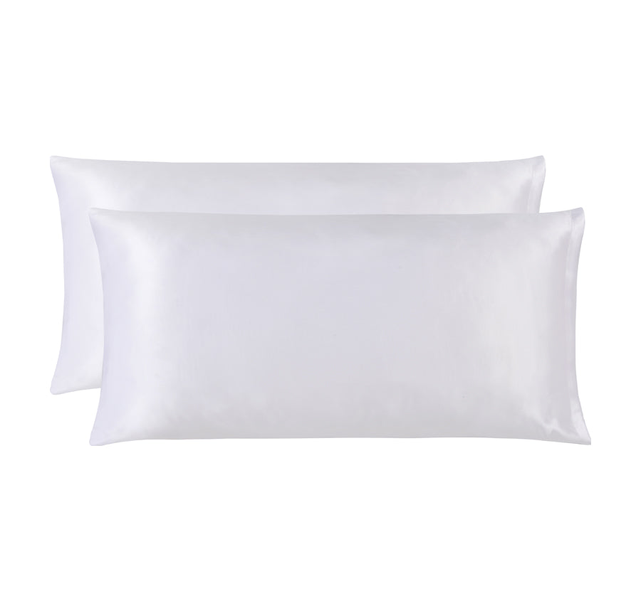 Silk King Pillowcase Pair White