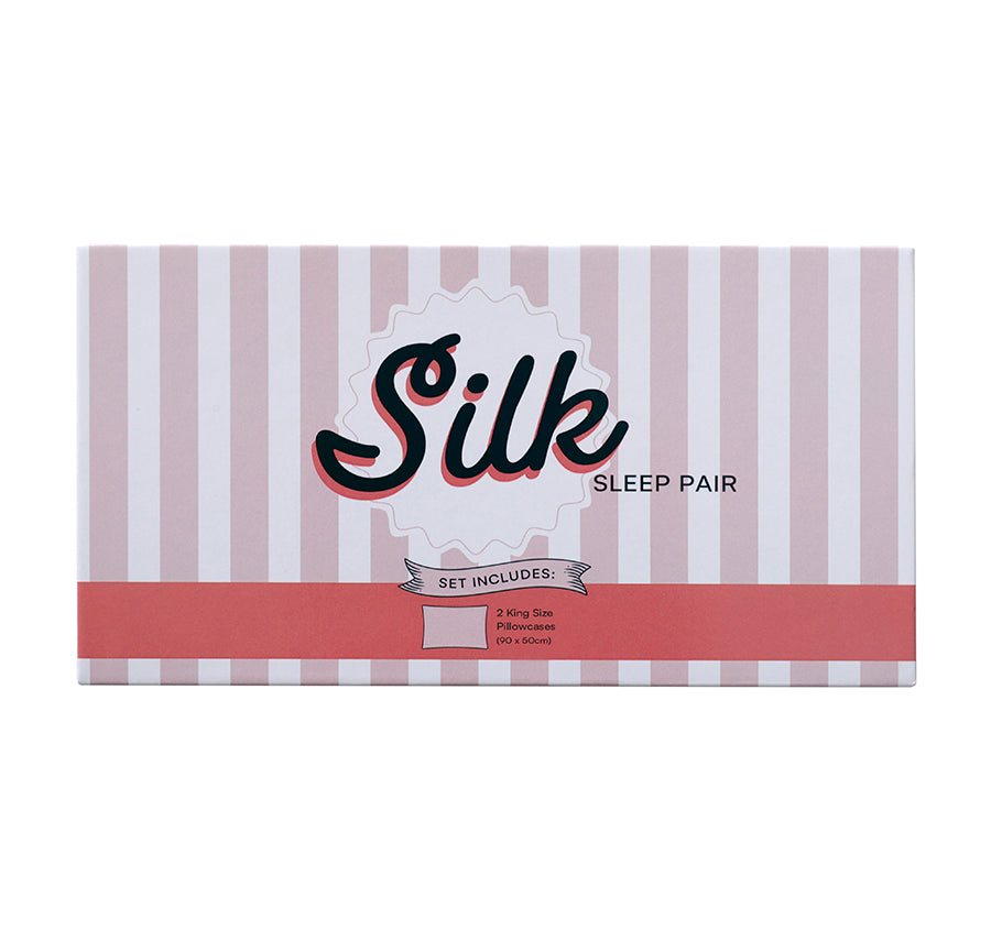 Silk King Pillowcase Pair White