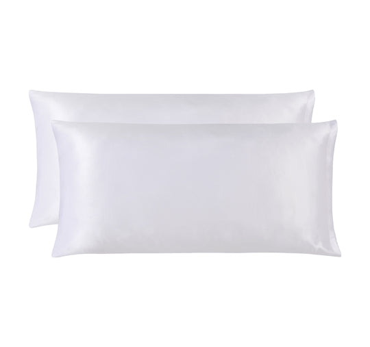 Silk King Pillowcase Pair White