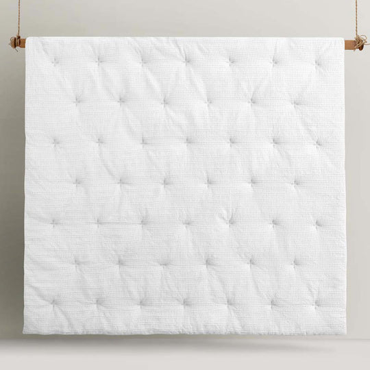 Soho Waffle Comforter Set Range White