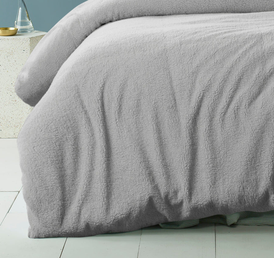 Teddy Quilt Cover Set Range Grey