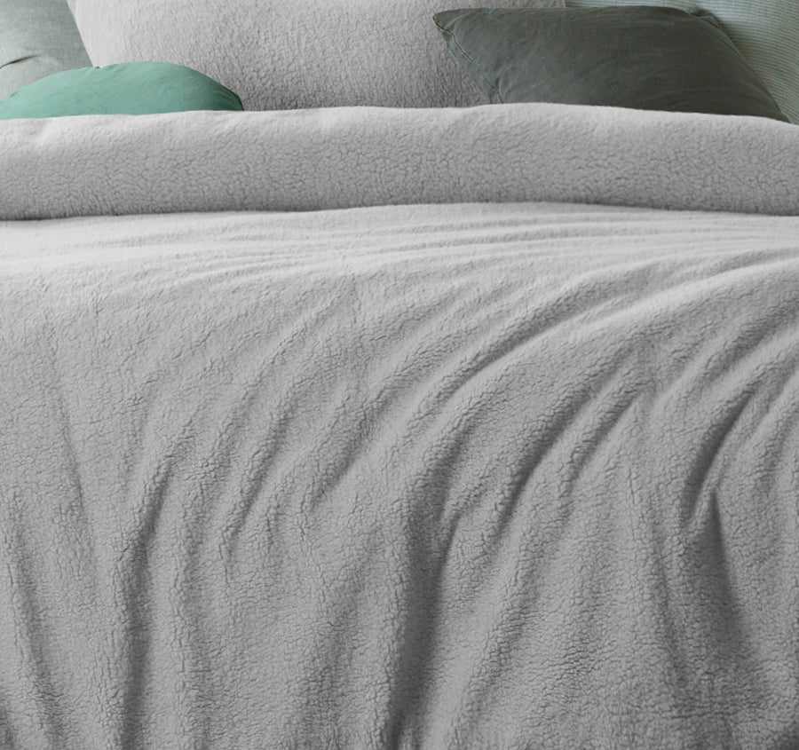 Teddy Quilt Cover Set Range Grey