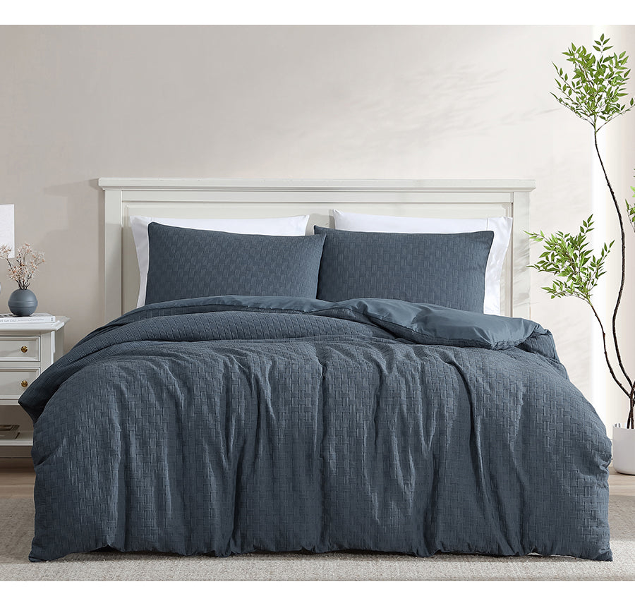Alexander Quilt Cover Set Range Blue