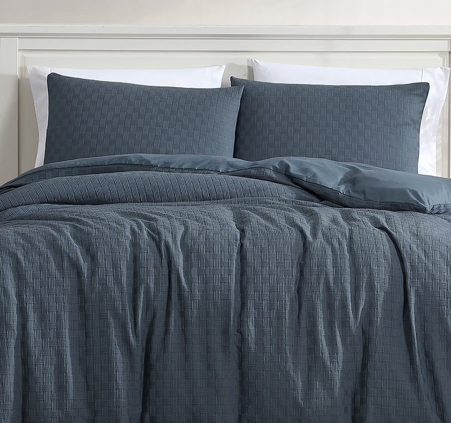 Alexander Quilt Cover Set Range Blue