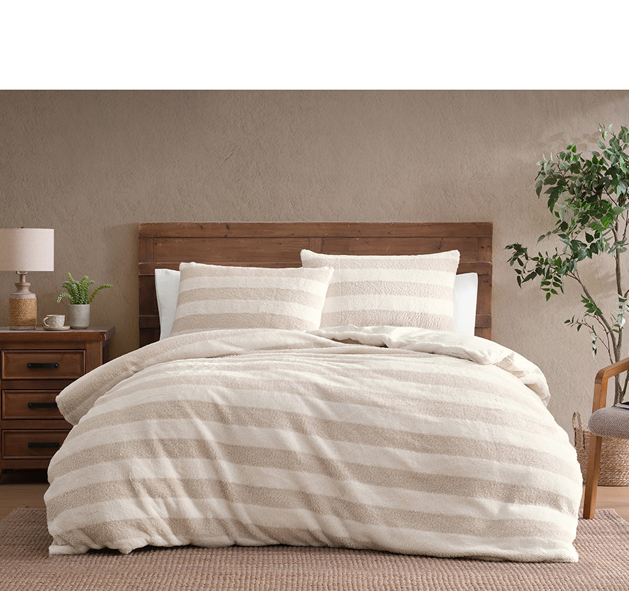 Benton Quilt Cover Set Range Beige
