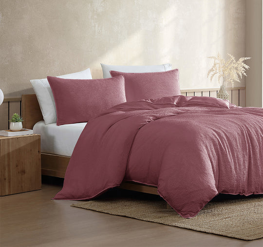 Boardwalk Quilt Cover Set Range Lipstick