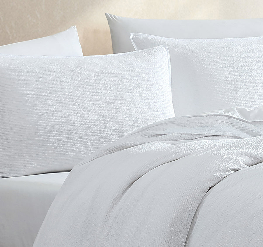 Boardwalk Quilt Cover Set Range White