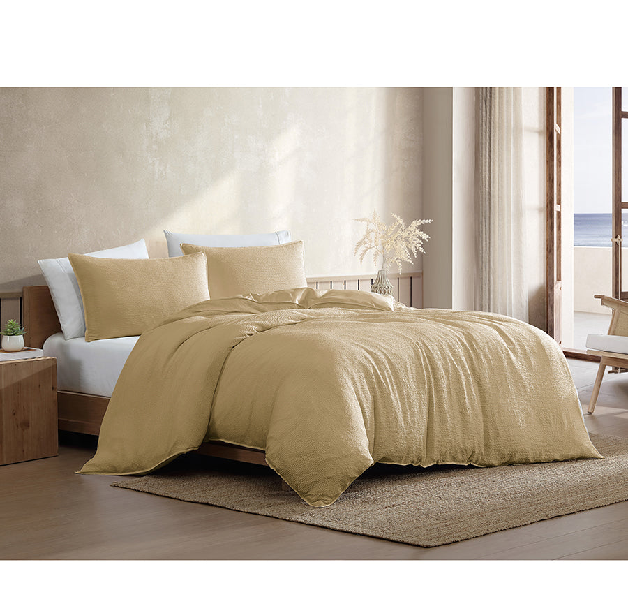 Boardwalk Quilt Cover Set Range Yellow