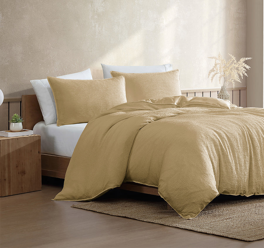 Boardwalk Quilt Cover Set Range Yellow