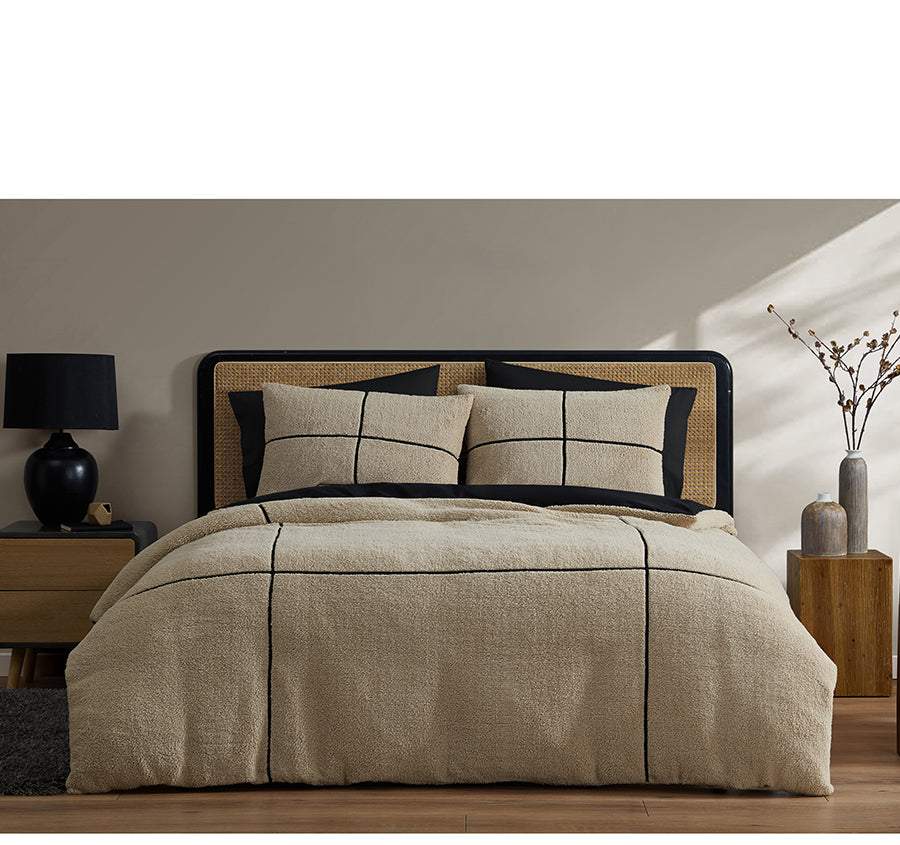 Makai Quilt Cover Set Range Natural