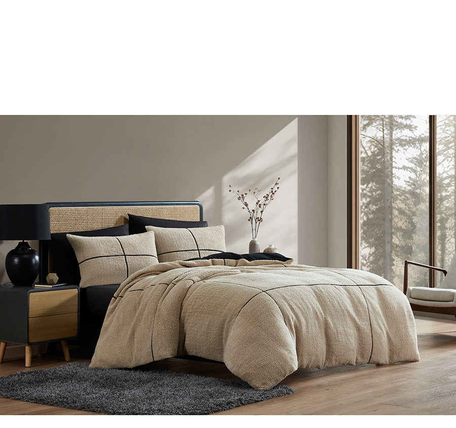 Makai Quilt Cover Set Range Natural