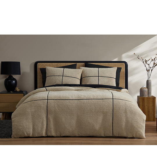 Makai Quilt Cover Set Range Natural