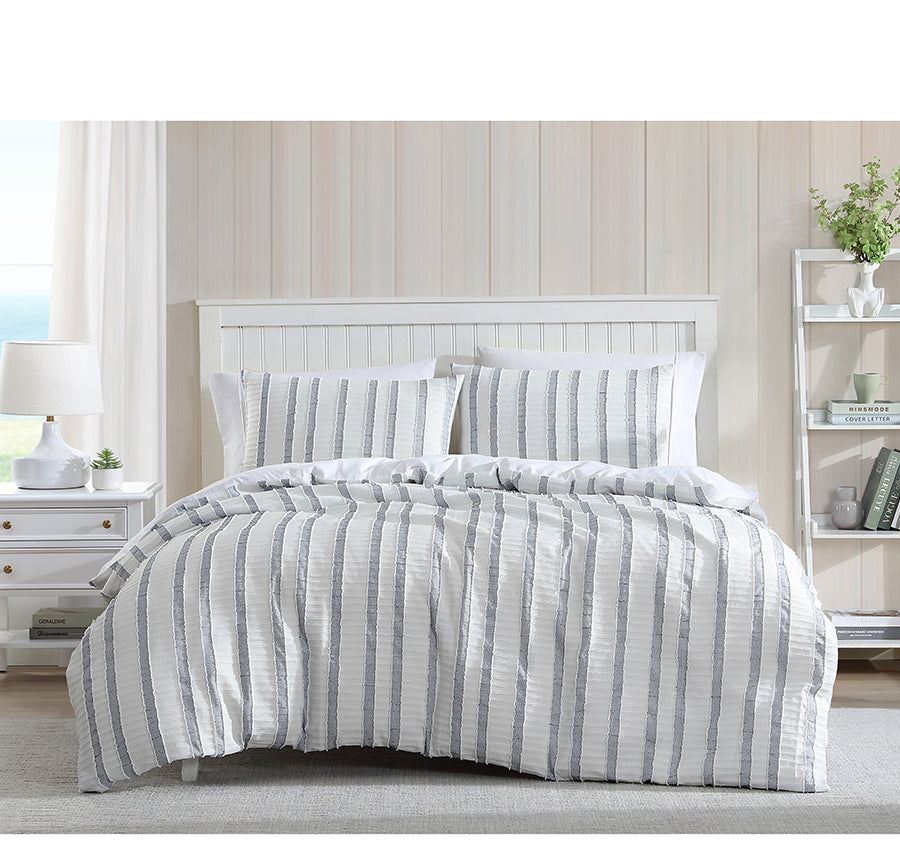 Miles Quilt Cover Set Range Blue