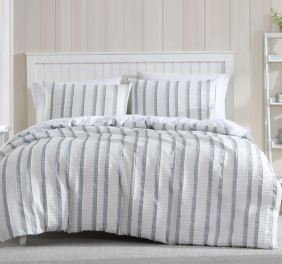 Miles Quilt Cover Set Range Blue
