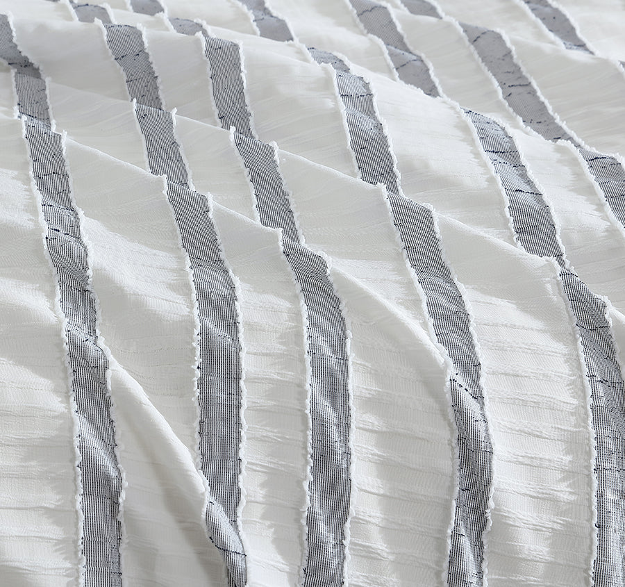 Miles Quilt Cover Set Range Blue