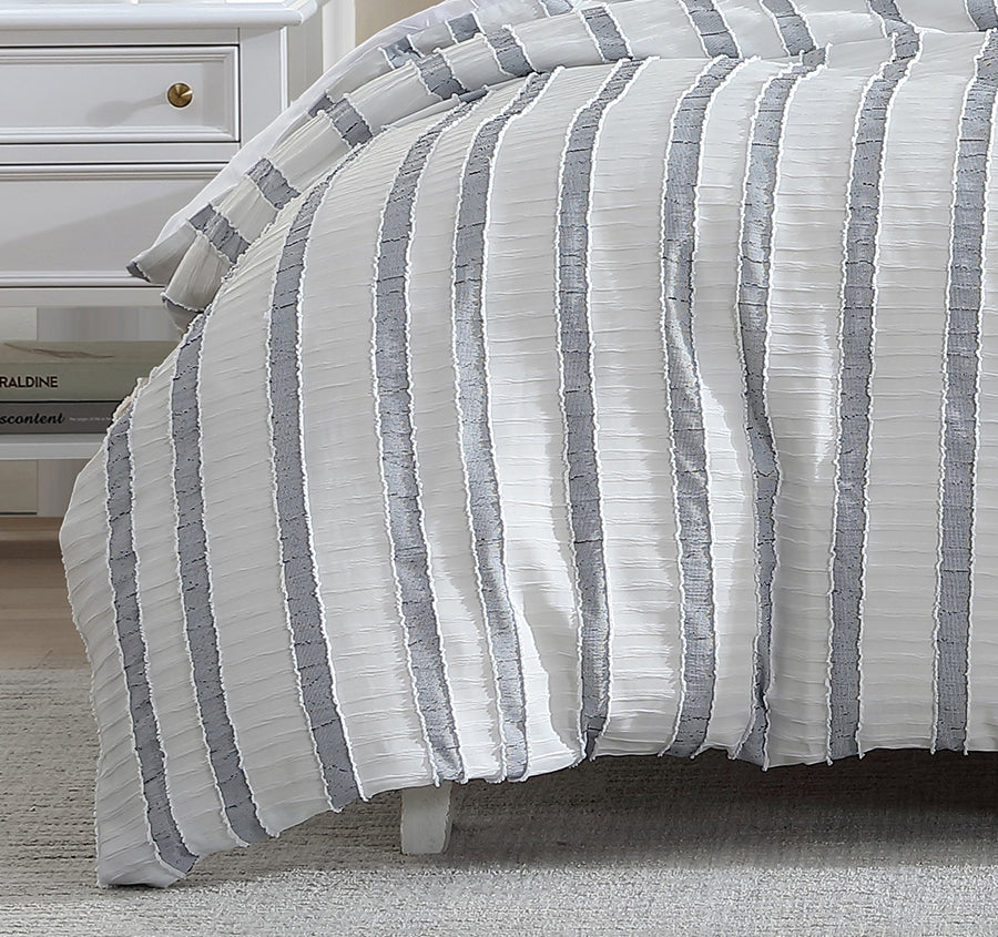 Miles Quilt Cover Set Range Blue