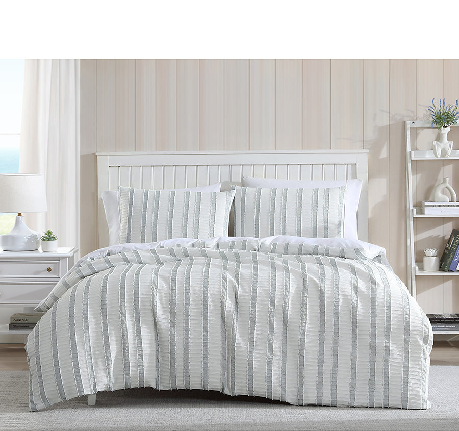 Miles Quilt Cover Set Range Green
