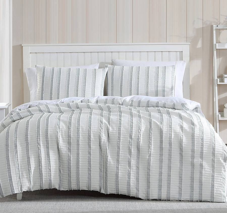 Miles Quilt Cover Set Range Green