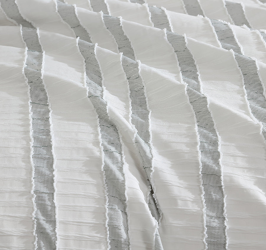 Miles Quilt Cover Set Range Green