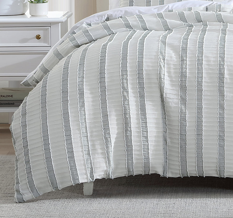 Miles Quilt Cover Set Range Green