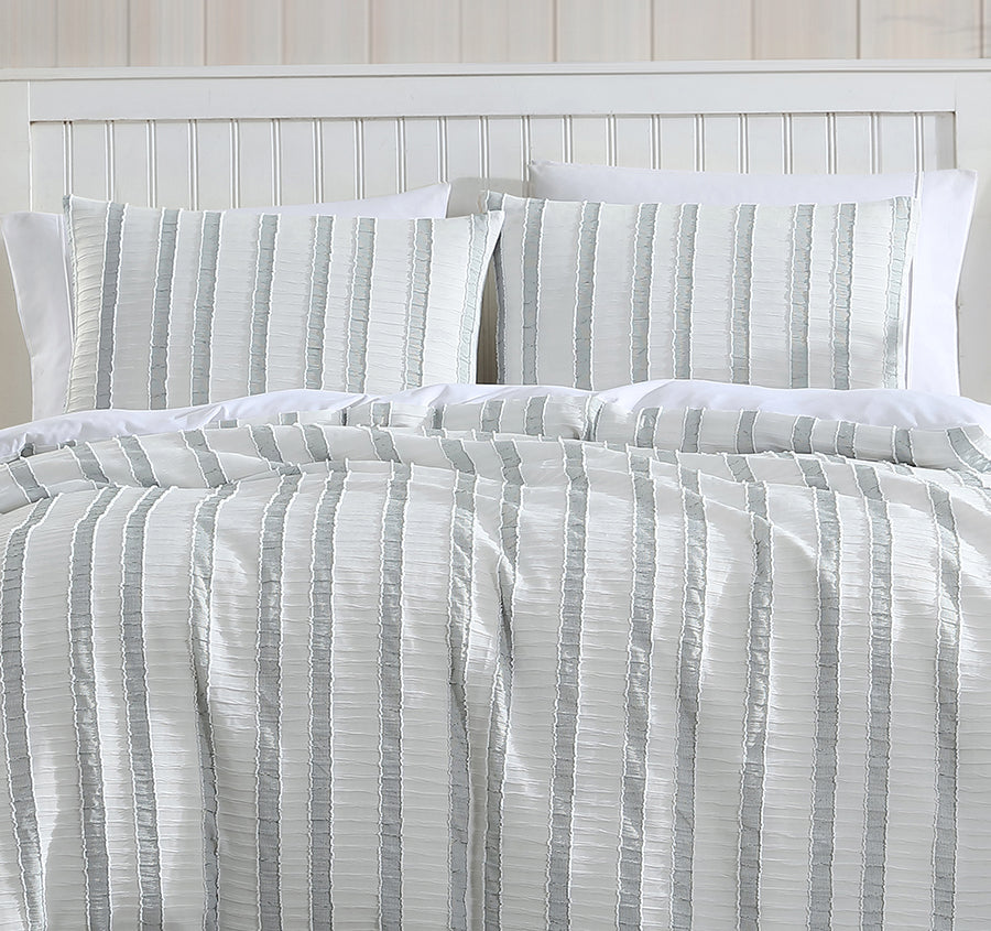 Miles Quilt Cover Set Range Green