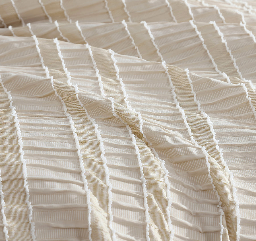 Miles Quilt Cover Set Range Yellow