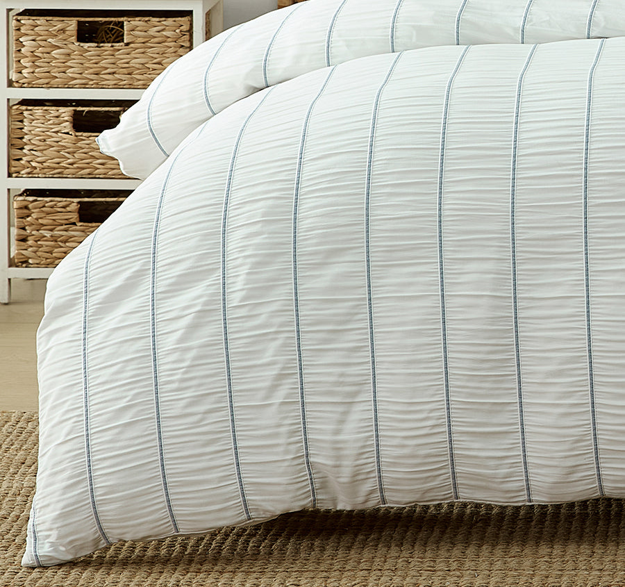 Potts Bay Quilt Cover Set Range Blue