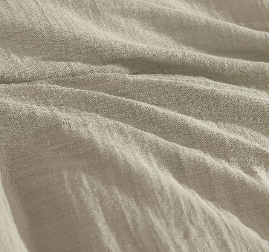 Earth Quilt Cover Set Range Coastal Grey